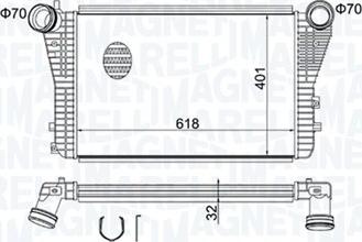 Magneti Marelli 351319204030 - Intercooler, şarj cihazı furqanavto.az