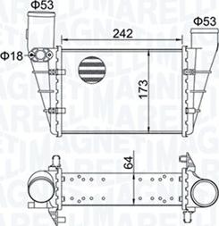 Magneti Marelli 351319204070 - Intercooler, şarj cihazı furqanavto.az