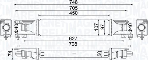 Magneti Marelli 351319204130 - Intercooler, şarj cihazı furqanavto.az