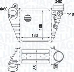 Magneti Marelli 351319204830 - Intercooler, şarj cihazı furqanavto.az