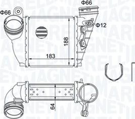 Magneti Marelli 351319204870 - Intercooler, şarj cihazı furqanavto.az