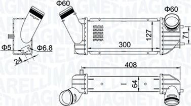 Magneti Marelli 351319204340 - Intercooler, şarj cihazı furqanavto.az