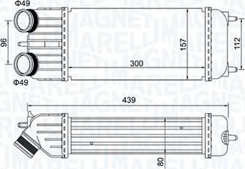 Magneti Marelli 351319204250 - Intercooler, şarj cihazı furqanavto.az