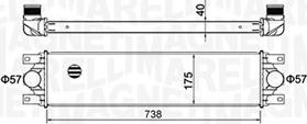 Magneti Marelli 351319204790 - Intercooler, şarj cihazı furqanavto.az