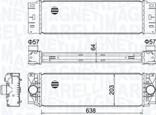 Magneti Marelli 351319204760 - Intercooler, şarj cihazı furqanavto.az