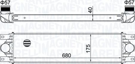 Magneti Marelli 351319204780 - Intercooler, şarj cihazı furqanavto.az