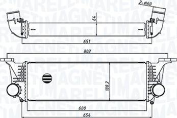 Magneti Marelli 351319205500 - Intercooler, şarj cihazı furqanavto.az