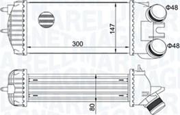 Magneti Marelli 351319205110 - Intercooler, şarj cihazı furqanavto.az