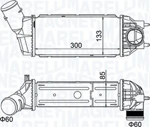 Magneti Marelli 351319205130 - Intercooler, şarj cihazı furqanavto.az