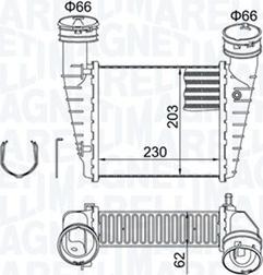 Magneti Marelli 351319205210 - Intercooler, şarj cihazı furqanavto.az