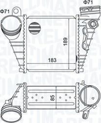 Magneti Marelli 351319205230 - Intercooler, şarj cihazı furqanavto.az