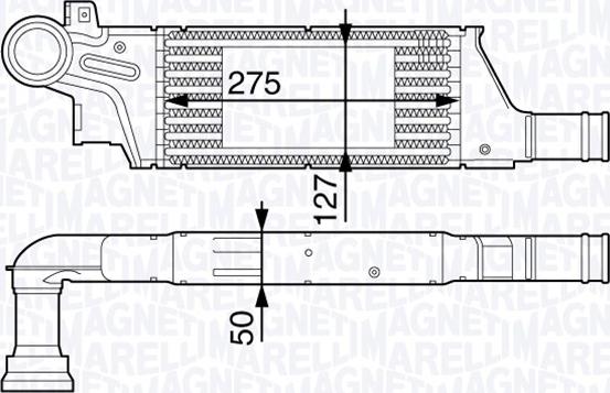 Magneti Marelli 351319201880 - Intercooler, şarj cihazı furqanavto.az