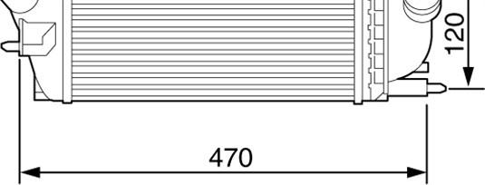 Magneti Marelli 351319203540 - Intercooler, şarj cihazı furqanavto.az