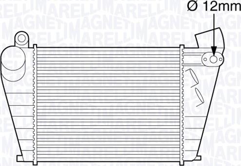 Magneti Marelli 351319203610 - Intercooler, şarj cihazı furqanavto.az