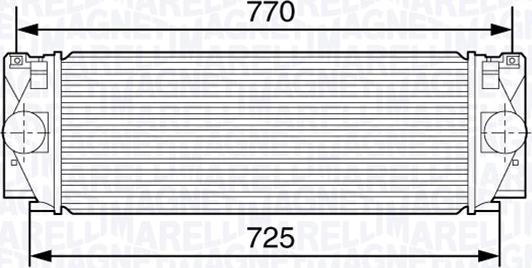 Magneti Marelli 351319203630 - Intercooler, şarj cihazı furqanavto.az