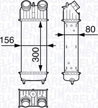 Magneti Marelli 351319203000 - Intercooler, şarj cihazı furqanavto.az