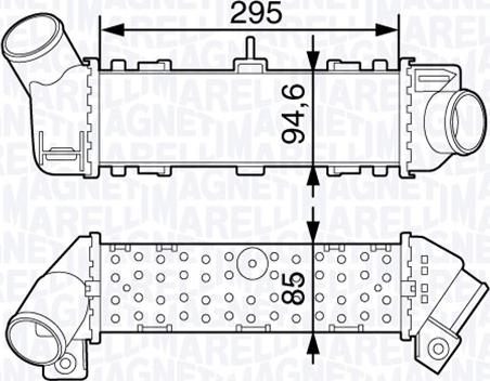 Magneti Marelli 351319203260 - Intercooler, şarj cihazı furqanavto.az