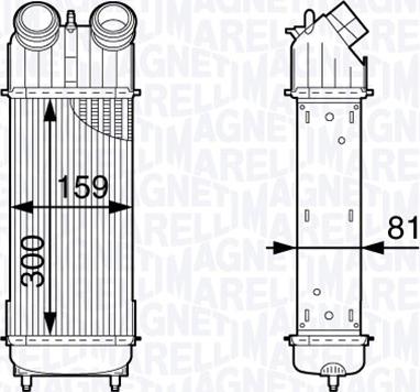 Magneti Marelli 351319202030 - Intercooler, şarj cihazı furqanavto.az