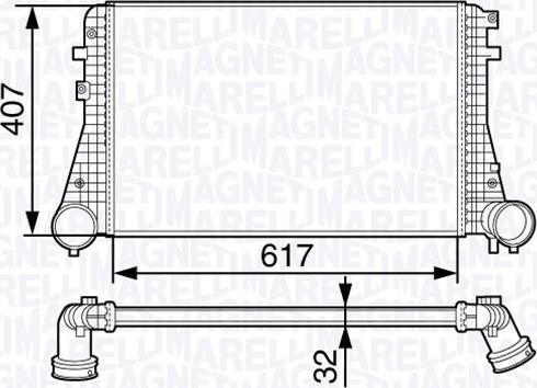 Magneti Marelli 351319202160 - Intercooler, şarj cihazı furqanavto.az