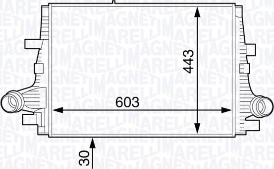 Magneti Marelli 351319202100 - Intercooler, şarj cihazı furqanavto.az