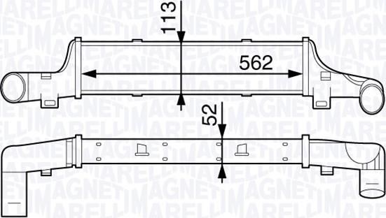 Magneti Marelli 351319202180 - Intercooler, şarj cihazı furqanavto.az