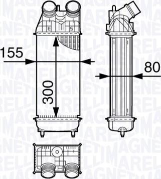 Magneti Marelli 351319202860 - Intercooler, şarj cihazı furqanavto.az