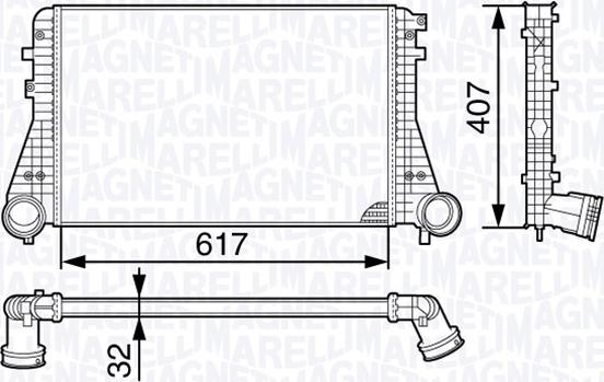 Magneti Marelli 351319202830 - Intercooler, şarj cihazı furqanavto.az