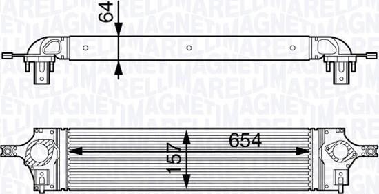 Magneti Marelli 351319202320 - Intercooler, şarj cihazı furqanavto.az