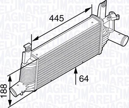 Magneti Marelli 351319202240 - Intercooler, şarj cihazı furqanavto.az