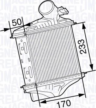 Magneti Marelli 351319202710 - Intercooler, şarj cihazı furqanavto.az