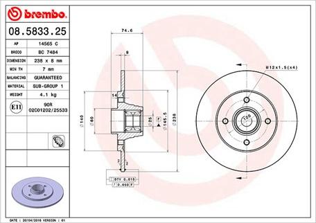 Magneti Marelli 360406053100 - Əyləc Diski furqanavto.az