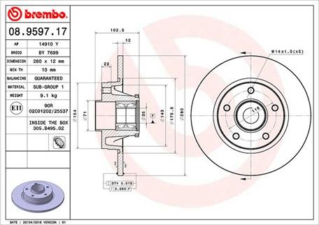 Magneti Marelli 360406057400 - Əyləc Diski furqanavto.az