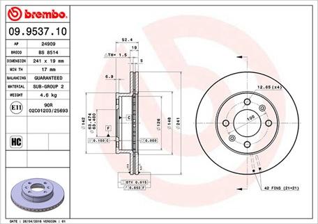 Magneti Marelli 360406004900 - Əyləc Diski furqanavto.az