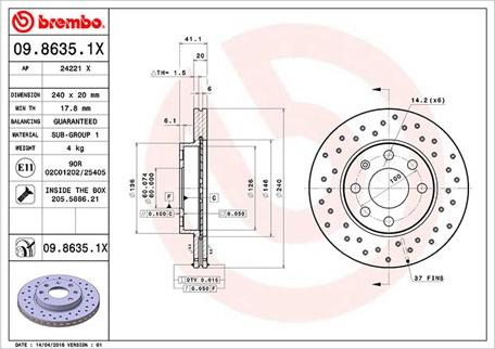 Magneti Marelli 360406039302 - Əyləc Diski furqanavto.az