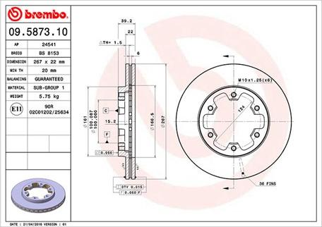 Magneti Marelli 360406034800 - Əyləc Diski furqanavto.az