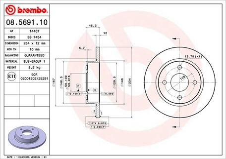 Magneti Marelli 360406035800 - Əyləc Diski furqanavto.az