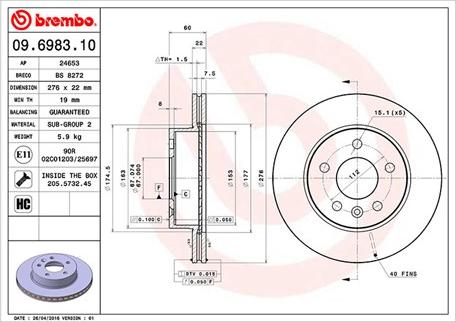 Magneti Marelli 360406032200 - Əyləc Diski furqanavto.az