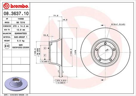 Magneti Marelli 360406024400 - Əyləc Diski furqanavto.az