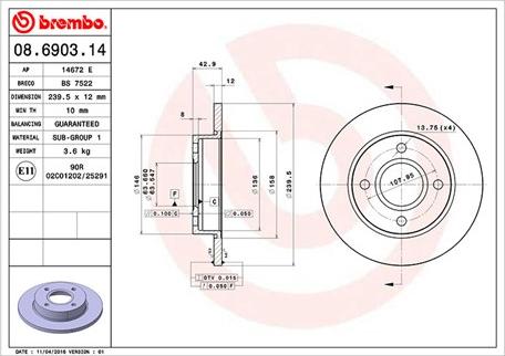 Magneti Marelli 360406025700 - Əyləc Diski furqanavto.az