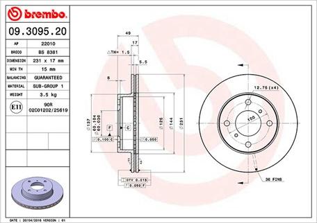 Magneti Marelli 360406027300 - Əyləc Diski furqanavto.az