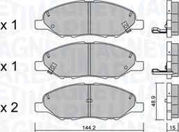 Magneti Marelli 363916060971 - Əyləc altlığı dəsti, əyləc diski furqanavto.az