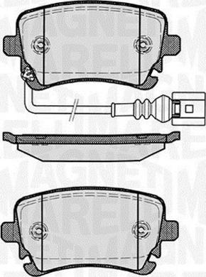 Magneti Marelli 363916060412 - Əyləc altlığı dəsti, əyləc diski furqanavto.az