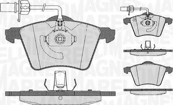 Magneti Marelli 363916060539 - Əyləc altlığı dəsti, əyləc diski furqanavto.az