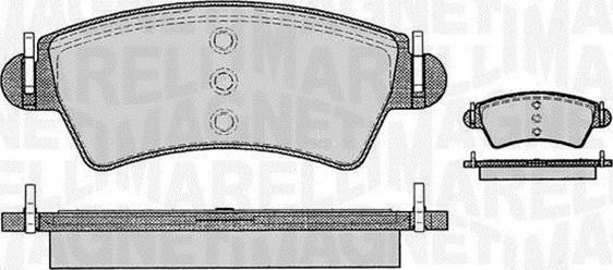 Magneti Marelli 363916060538 - Əyləc altlığı dəsti, əyləc diski furqanavto.az