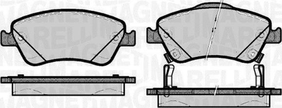 Magneti Marelli 363916060664 - Əyləc altlığı dəsti, əyləc diski furqanavto.az