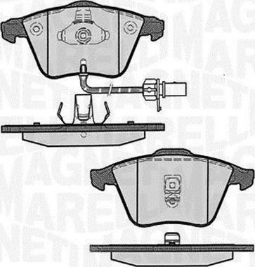 Magneti Marelli 363916060607 - Əyləc altlığı dəsti, əyləc diski furqanavto.az