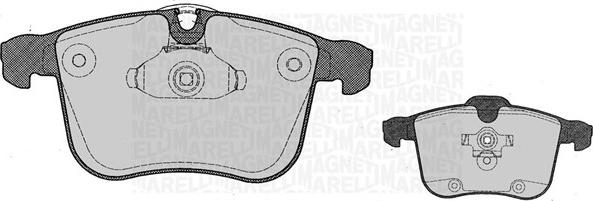 Magneti Marelli 363916060612 - Əyləc altlığı dəsti, əyləc diski furqanavto.az