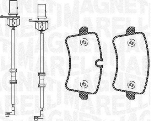 Magneti Marelli 363916060674 - Əyləc altlığı dəsti, əyləc diski furqanavto.az