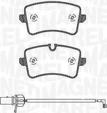 Magneti Marelli 363916060676 - Əyləc altlığı dəsti, əyləc diski furqanavto.az