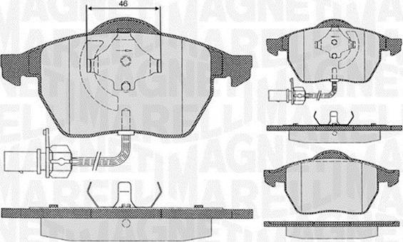 Magneti Marelli 363916060143 - Əyləc altlığı dəsti, əyləc diski furqanavto.az